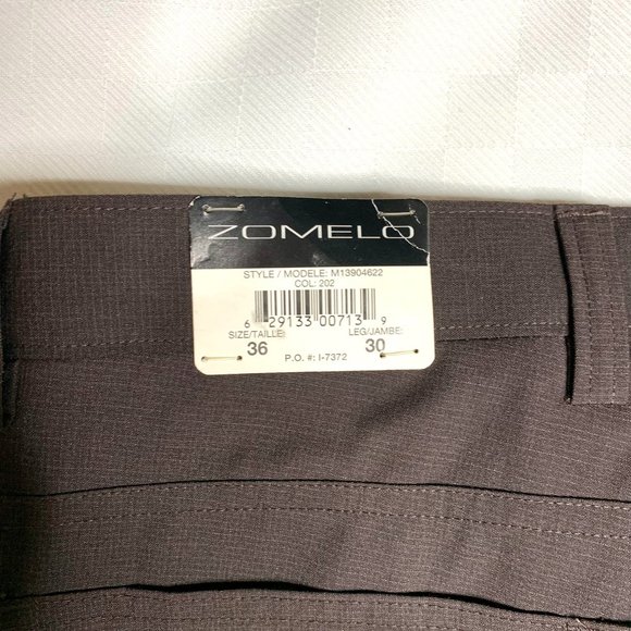 Zomelo Mens Suit Pants Slim Fit Brown Size 36 - Picture 7 of 10